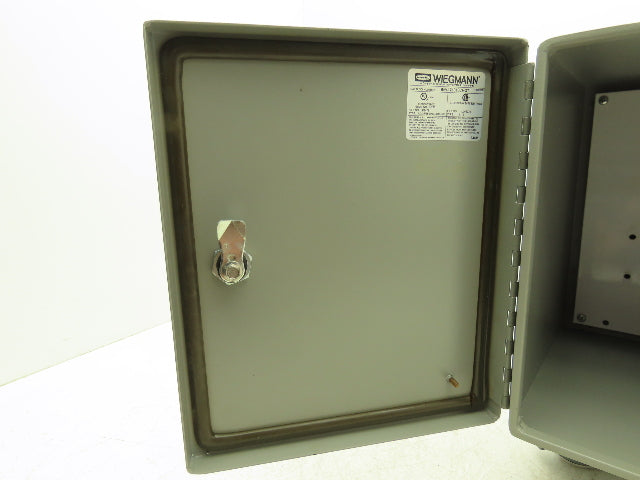 Wiegmann BN4121010CHQT Electrical Enclosure Junction Box 12x10x10" Type 12 Gray