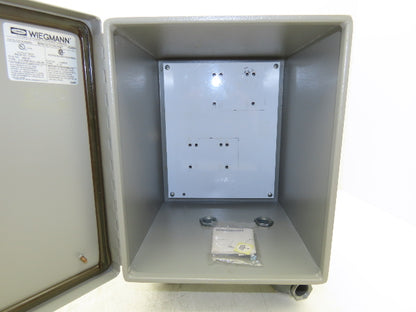Wiegmann BN4121010CHQT Electrical Enclosure Junction Box 12x10x10" Type 12 Gray