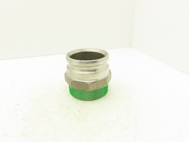 PT Coupling 40-F Camlock 4" Stainless Cam & Groove Adapter x Male NPT