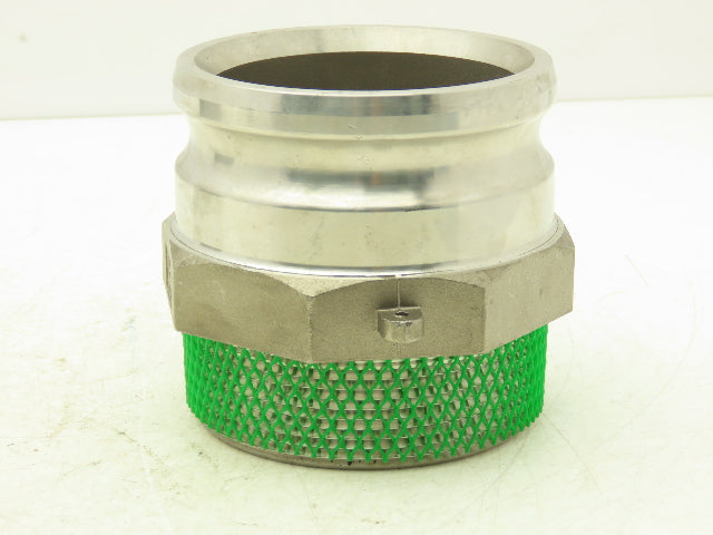 PT Coupling 40-F Camlock 4" Stainless Cam & Groove Adapter x Male NPT