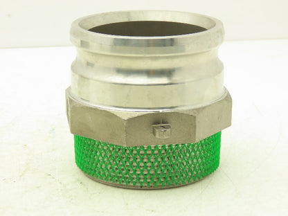 PT Coupling 40-F Camlock 4" Stainless Cam & Groove Adapter x Male NPT