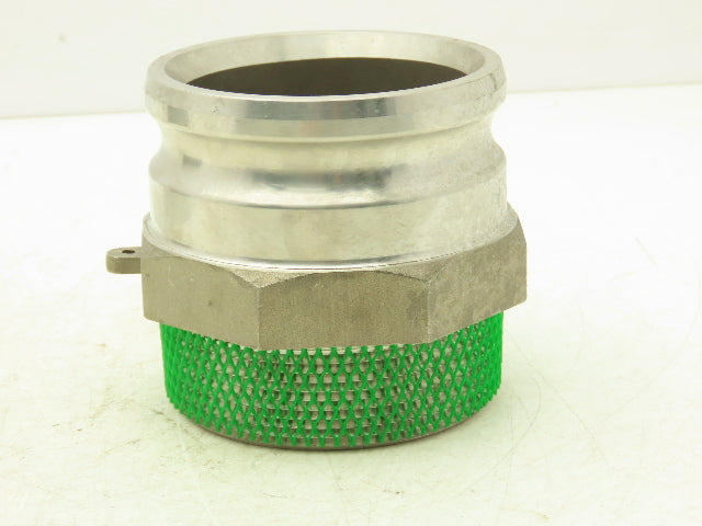 PT Coupling 40-F Camlock 4" Stainless Cam & Groove Adapter x Male NPT