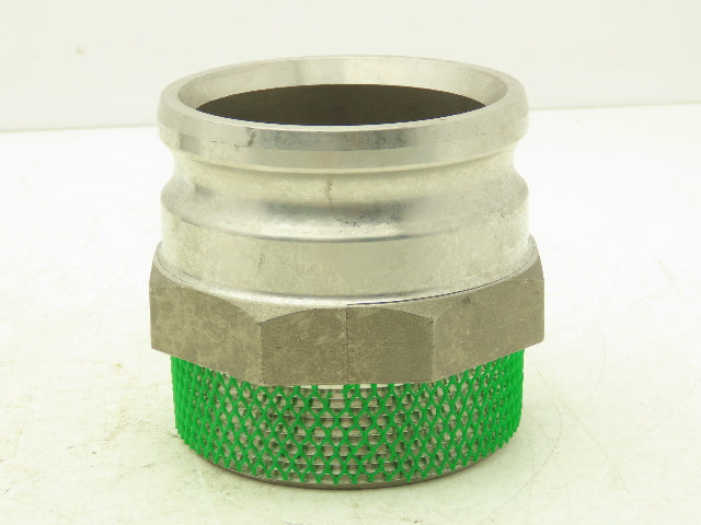 PT Coupling 40-F Camlock 4" Stainless Cam & Groove Adapter x Male NPT