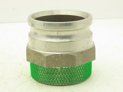 PT Coupling 40-F Camlock 4" Stainless Cam & Groove Adapter x Male NPT