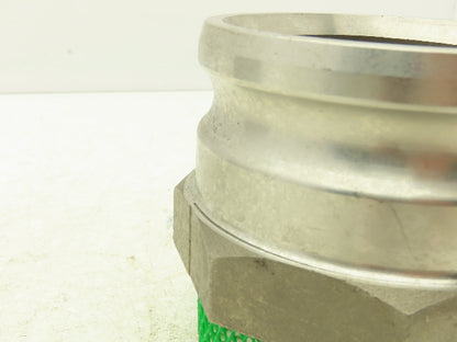 PT Coupling 40-F Camlock 4" Stainless Cam & Groove Adapter x Male NPT