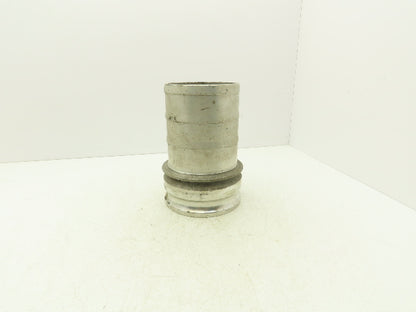 PT Coupling 60E Camlock 6" Aluminum Cam & Groove Adapter x Hose Barb Shank