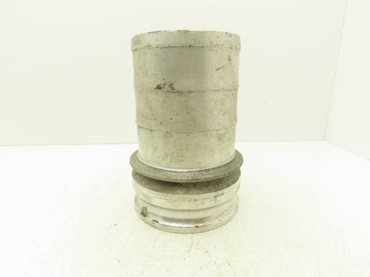 PT Coupling 60E Camlock 6" Aluminum Cam & Groove Adapter x Hose Barb Shank