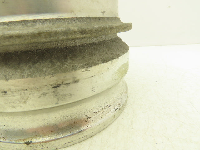 PT Coupling 60E Camlock 6" Aluminum Cam & Groove Adapter x Hose Barb Shank