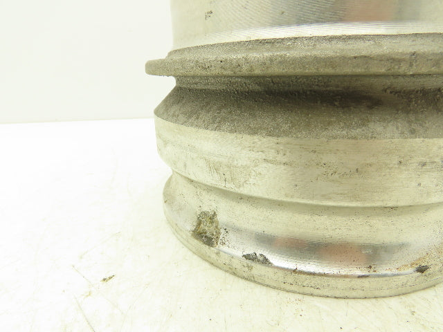 PT Coupling 60E Camlock 6" Aluminum Cam & Groove Adapter x Hose Barb Shank