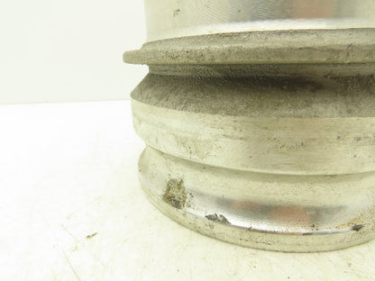 PT Coupling 60E Camlock 6" Aluminum Cam & Groove Adapter x Hose Barb Shank