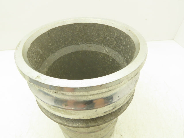 PT Coupling 60E Camlock 6" Aluminum Cam & Groove Adapter x Hose Barb Shank