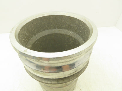 PT Coupling 60E Camlock 6" Aluminum Cam & Groove Adapter x Hose Barb Shank