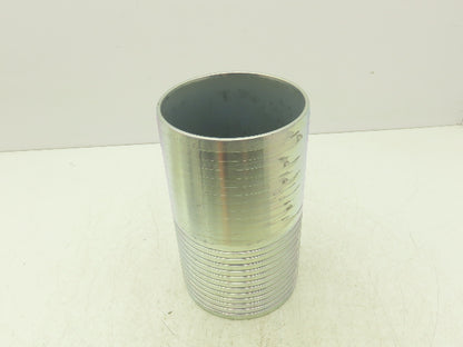 Dixon Valve DM66 6" Hose ID Barb x Barb Steel Fitting Hose Mender 10"L