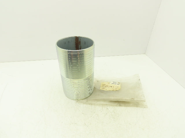 Dixon Valve DM66 6" Hose ID Barb x Barb Steel Fitting Hose Mender 10"L