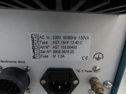 Zumbach Sparktester AST Mains Frequency Spark Tester 15kv Electrode Unit