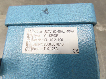 Zumbach Sparktester AST Mains Frequency Spark Tester 15kv Electrode Unit