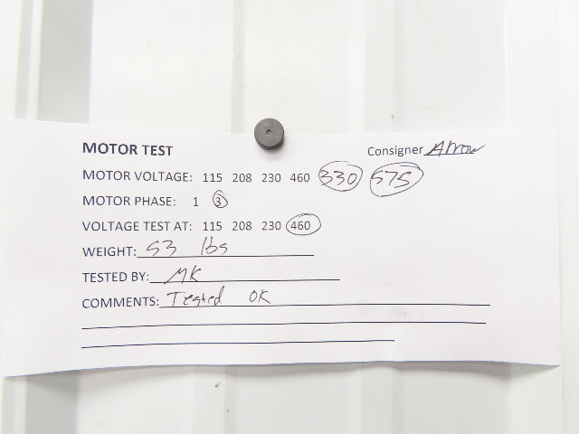 Lafert ST100LS4 AC Motor 4Hp 3kW 1700rpm 333/575VAC 3Ph 100L TEFC B1504