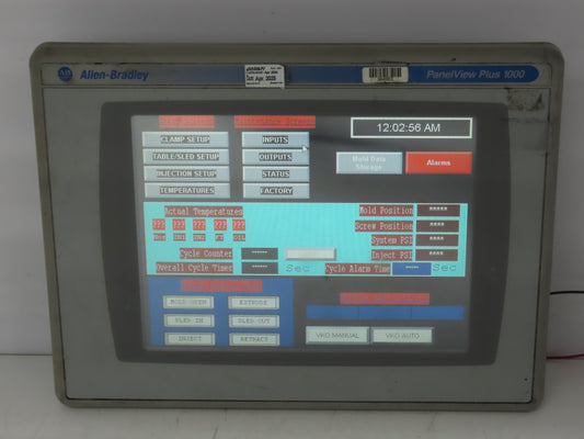 Allen Bradley 2711P-T10C4D1 PanelView Plus 1000 2711P-RDT10C  2711P-RP1