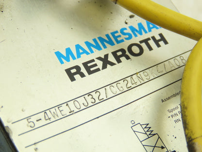 Rexroth 5-4WE10J32/CG24N9K4/A08 Directional Control Solenoid Valve 24VDC