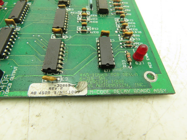 Haas Automation 65-1056B M-Code Relay PC Board PCB Assembly