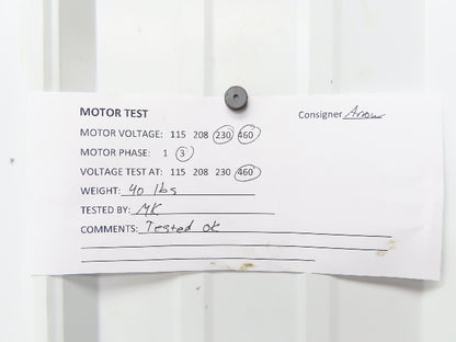 Distel ZK90L4 Schali AC Motor 1.8kW 2.4Hp 1700rpm 230/460V 3PH 90LC ZK9064