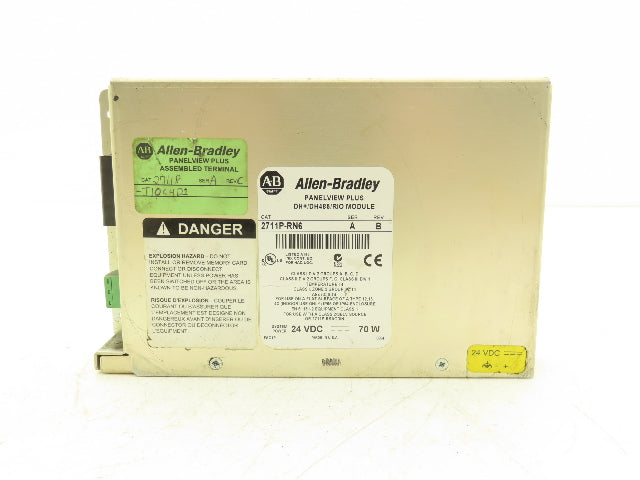 Allen Bradley 2711P-RN6 PanelView Plus DH+/DH485/RIO Module Ser A Rev B