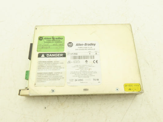 Allen Bradley 2711P-RN6 PanelView Plus DH+/DH485/RIO Module Ser A Rev B