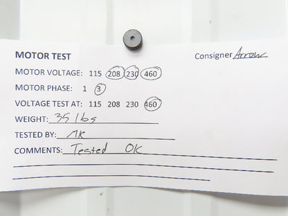 Leeson 113026M.00 AC Motor 2Hp 1725 RPM 230/460V 3PH F56H TEFC C6T17FB65D