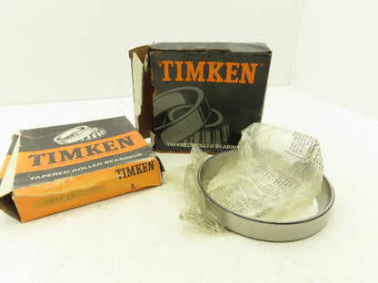 Timken Fafnir JM822010 Tapered Roller Bearing Cup 165mm-OD x 26.5mm-W Lot Of 2