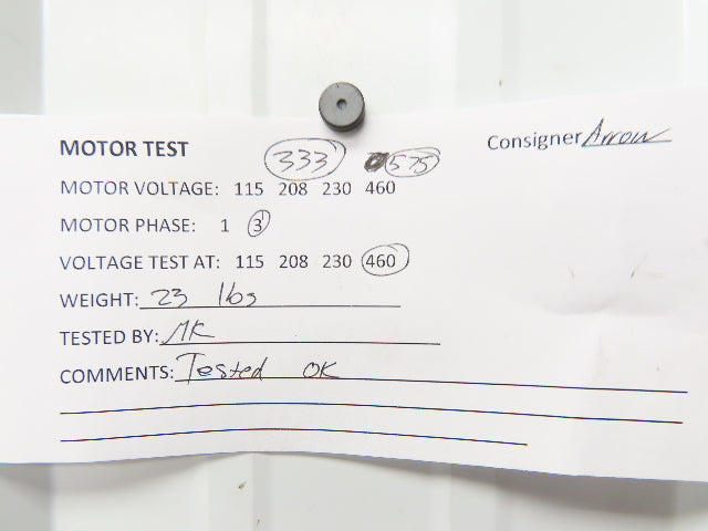 Lafert ST 71S4 AC Motor 1/2Hp 0.37kW 1630rpm 333/575VAC 3Ph 71L TEFC D1544