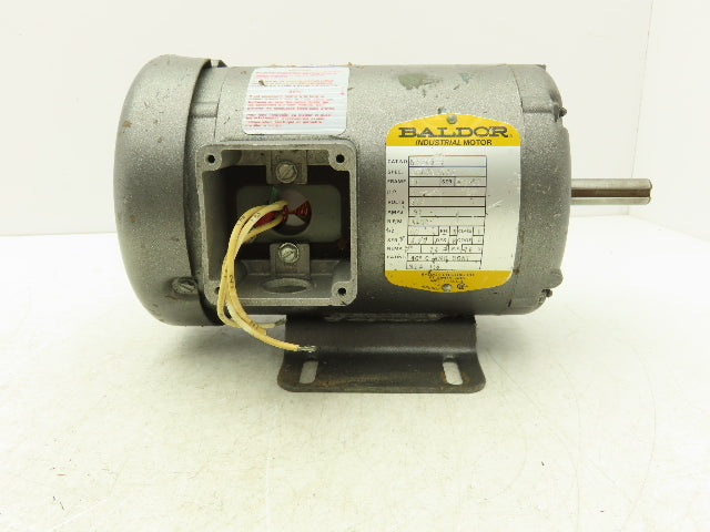 Baldor M3545-5 AC Motor 1Hp 1.2A 3450rpm 575VAC 3Ph 56C TEFC 34A61-497