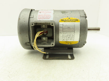 Baldor M3545-5 AC Motor 1Hp 1.2A 3450rpm 575VAC 3Ph 56C TEFC 34A61-497