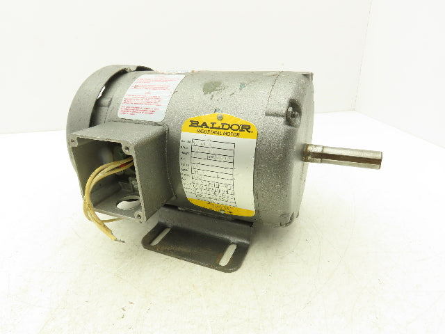 Baldor M3545-5 AC Motor 1Hp 1.2A 3450rpm 575VAC 3Ph 56C TEFC 34A61-497