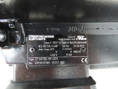 Brinkmann ZT112130-MF+024 Immersion Pump Motor Only 5.4Hp 3450rpm 400V 3PH