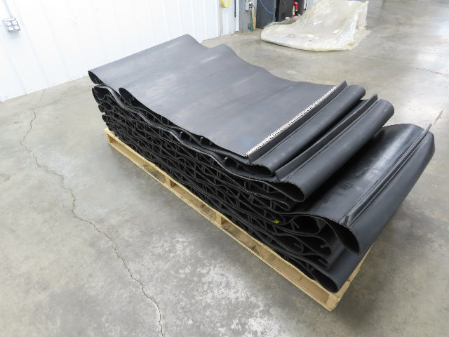 Fablon 150B Fabflex Cleated Rubber Incline Conveyor Belt 32"x 72' Heavy Duty