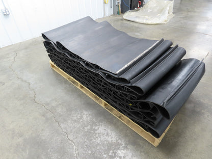 Fablon 150B Fabflex Cleated Rubber Incline Conveyor Belt 32"x 72' Heavy Duty