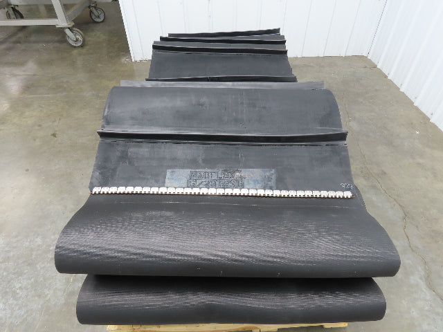 Fablon 150B Fabflex Cleated Rubber Incline Conveyor Belt 32"x 72' Heavy Duty