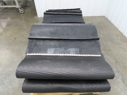 Fablon 150B Fabflex Cleated Rubber Incline Conveyor Belt 32"x 72' Heavy Duty