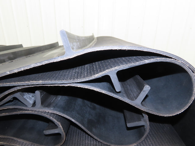 Fablon 150B Fabflex Cleated Rubber Incline Conveyor Belt 32"x 72' Heavy Duty