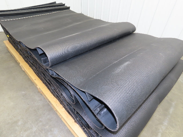 Fablon 150B Fabflex Cleated Rubber Incline Conveyor Belt 32"x 72' Heavy Duty