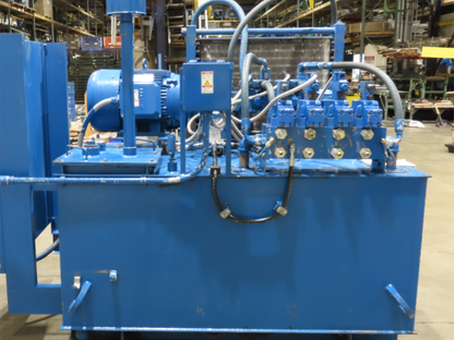 Denison Hydraulic Power Unit 30GPM 3500PSI 40Hp 230/460V 3Ph 400Gal Triple Pump