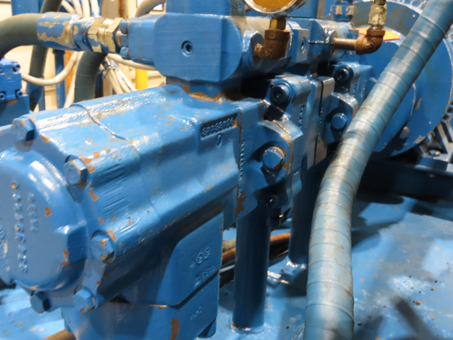 Denison Hydraulic Power Unit 30GPM 3500PSI 40Hp 230/460V 3Ph 400Gal Triple Pump