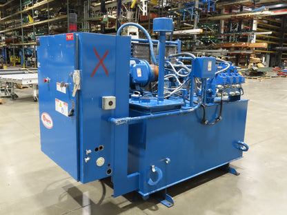 Denison Hydraulic Power Unit 30GPM 3500PSI 40Hp 230/460V 3Ph 400Gal Triple Pump