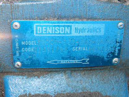 Denison Hydraulic Power Unit 30GPM 3500PSI 40Hp 230/460V 3Ph 400Gal Triple Pump