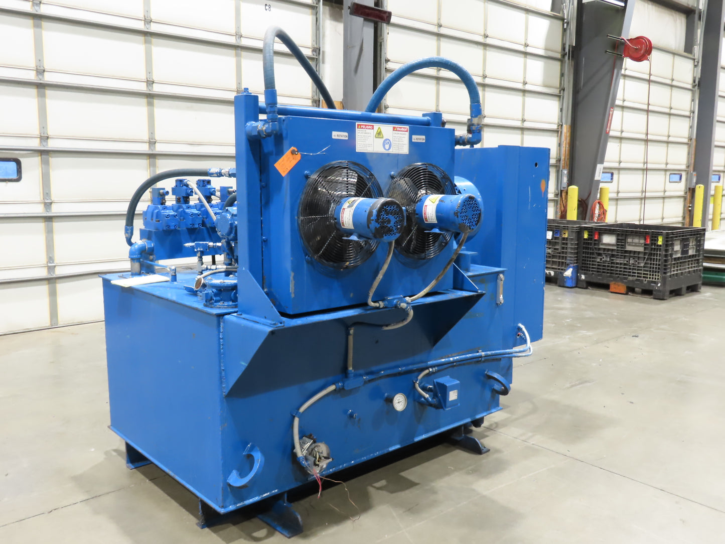 Denison Hydraulic Power Unit 30GPM 3500PSI 40Hp 230/460V 3Ph 400Gal Triple Pump