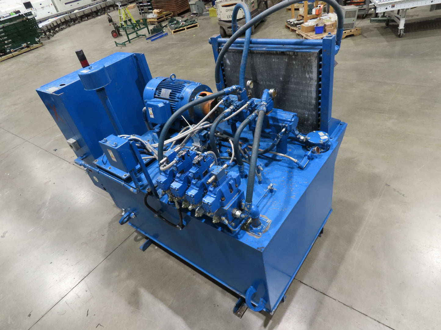 Denison Hydraulic Power Unit 30GPM 3500PSI 40Hp 230/460V 3Ph 400Gal Triple Pump