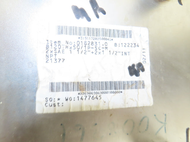 Thermal Transfer BPSW-50-20X10 50-Plate Brazed Heat Exchanger B120THx50/1P-SC-M