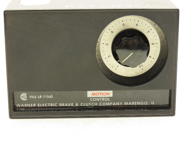 Warner Electric MCS-103-1 Brake & Clutch Adjustable Torque Controller 2-Channel