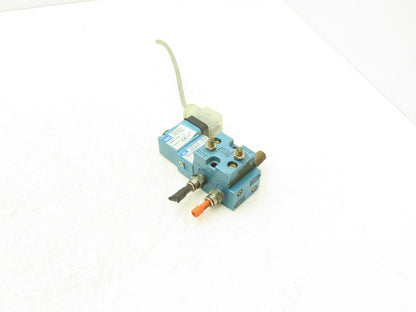 MAC 712C-12-PI-111JJ Pneumatic Solenoid Valve 120V 1/4"npt 4/2-way