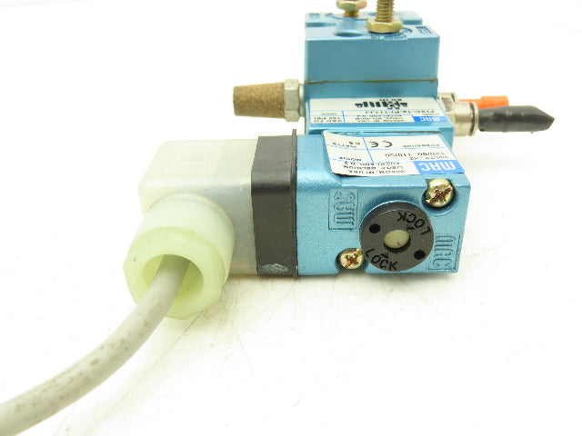 MAC 712C-12-PI-111JJ Pneumatic Solenoid Valve 120V 1/4"npt 4/2-way